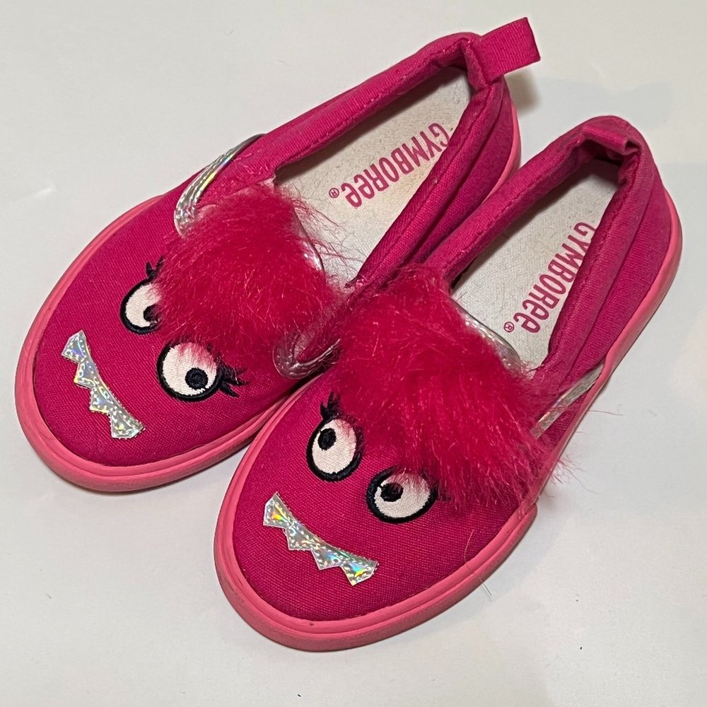 Gymboree little girls monster slip-on sneakers. Worn twice, like new. Size 9